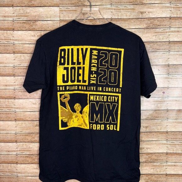 Billy Joel Live In Concert The Piano Man 2020 T-Shirt Adult Large Mexico City - Picture 1 of 4